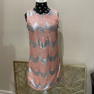 Sequence silver and pink dress never worn